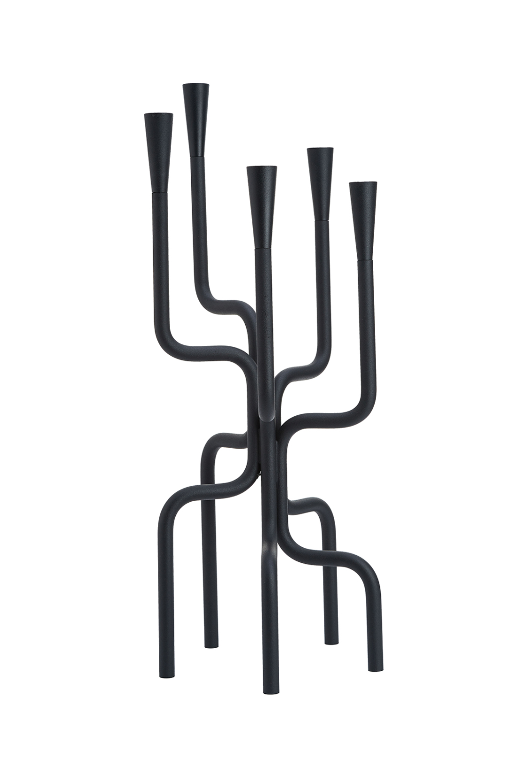 Black Steel Sculptural Candleholder | Liang & Eimil Maman | OROA.com