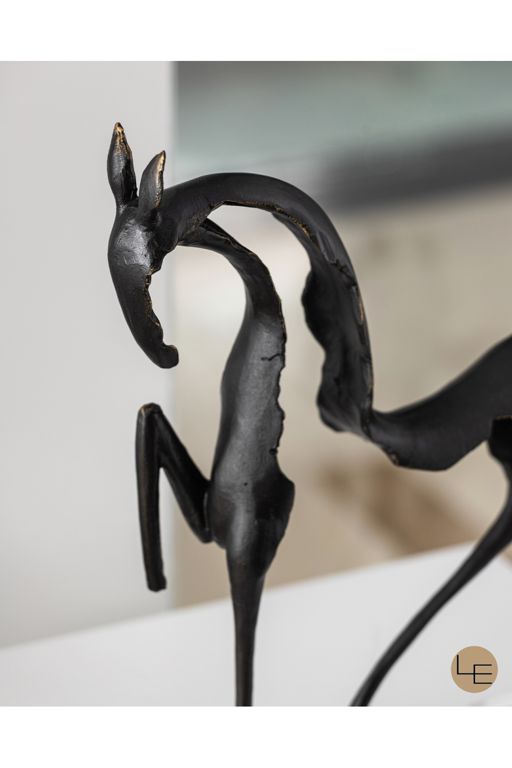 Black Horse Abstract Sculpture | Liang & Eimil Equus | OROA.com
