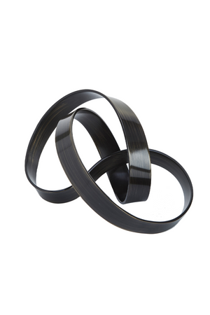 Black Abstract Strip Sculpture | Liang & Eimil Moebius II | OROA.com