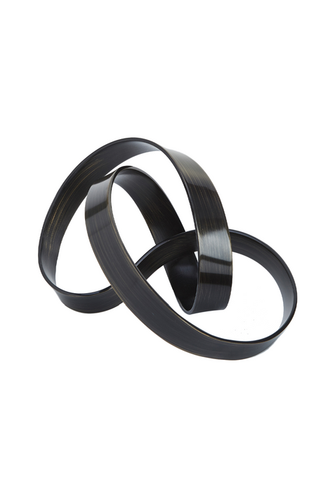 Black Abstract Strip Sculpture | Liang & Eimil Moebius II | OROA.com