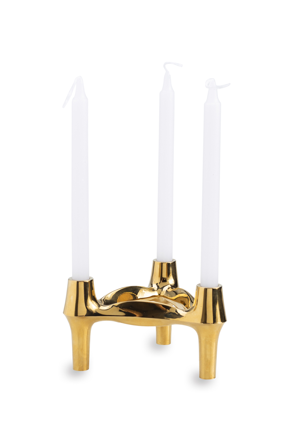 Gold Candle Holder | Liang & Eimil Triangular | Oroatrade