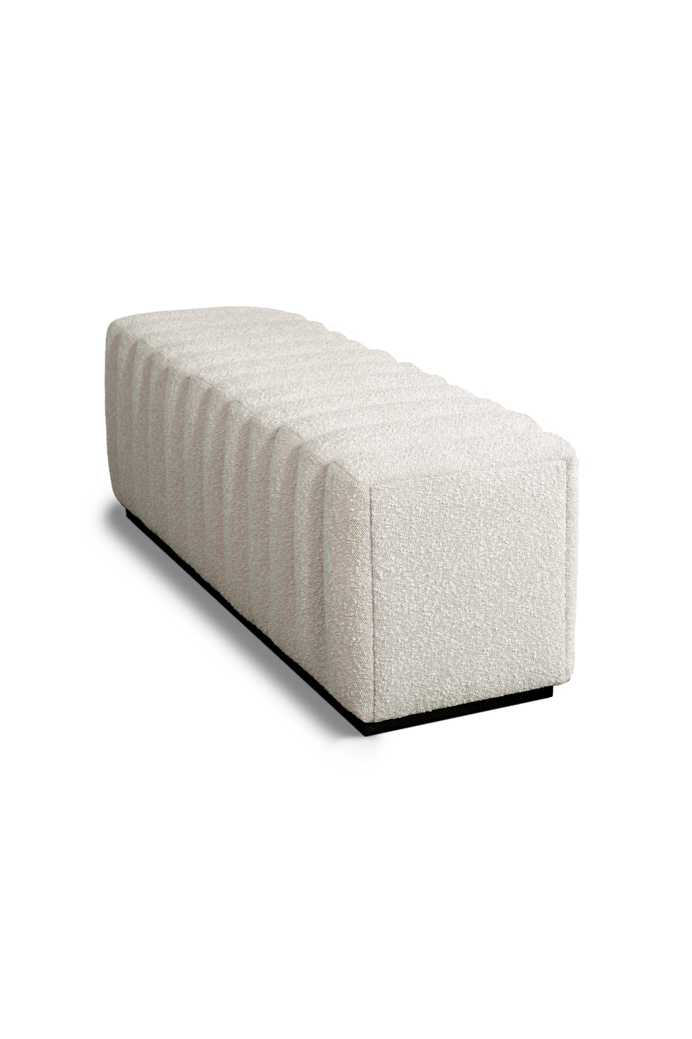 Channeled Seat Boucle Bench | Liang & Eimil Kalum | OROA.com