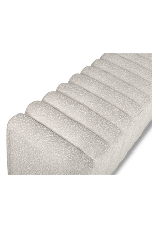 Channeled Seat Boucle Bench | Liang & Eimil Kalum | OROA.com