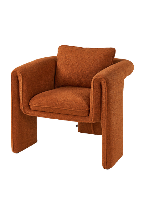 Rust Chenille Occasional Chair | Liang & Eimil Bloom | Oroa.com