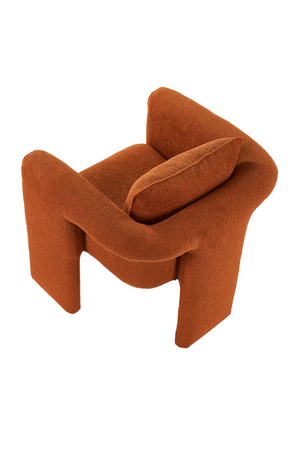 Rust Chenille Occasional Chair | Liang & Eimil Bloom | Oroa.com