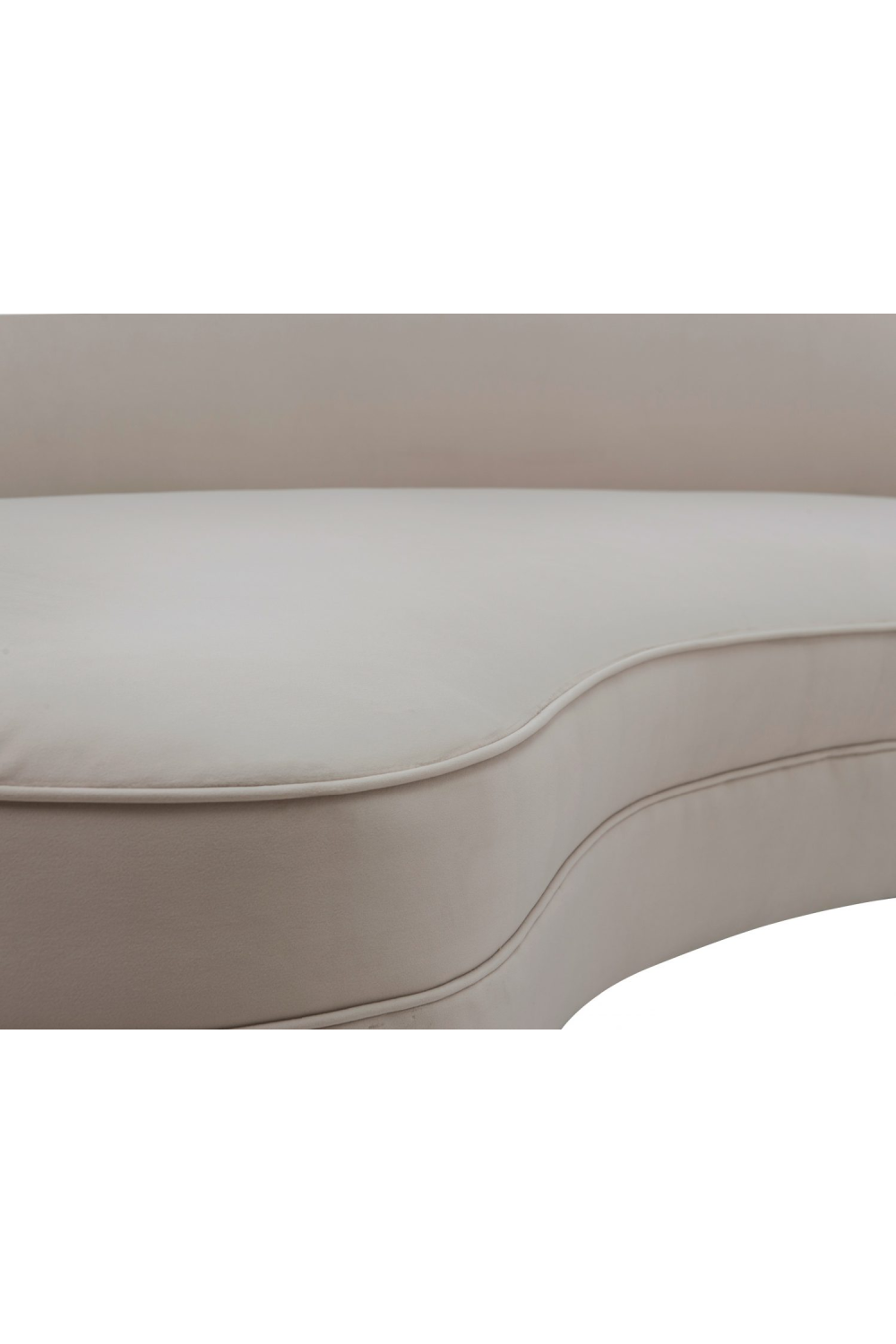 Cream Velvet 3-Seater Sofa | Liang & Eimil Pimlico | Oroa.com