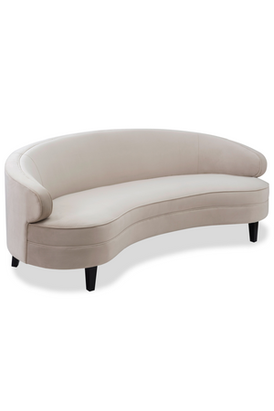 Cream Velvet 3-Seater Sofa | Liang & Eimil Pimlico | Oroa.com