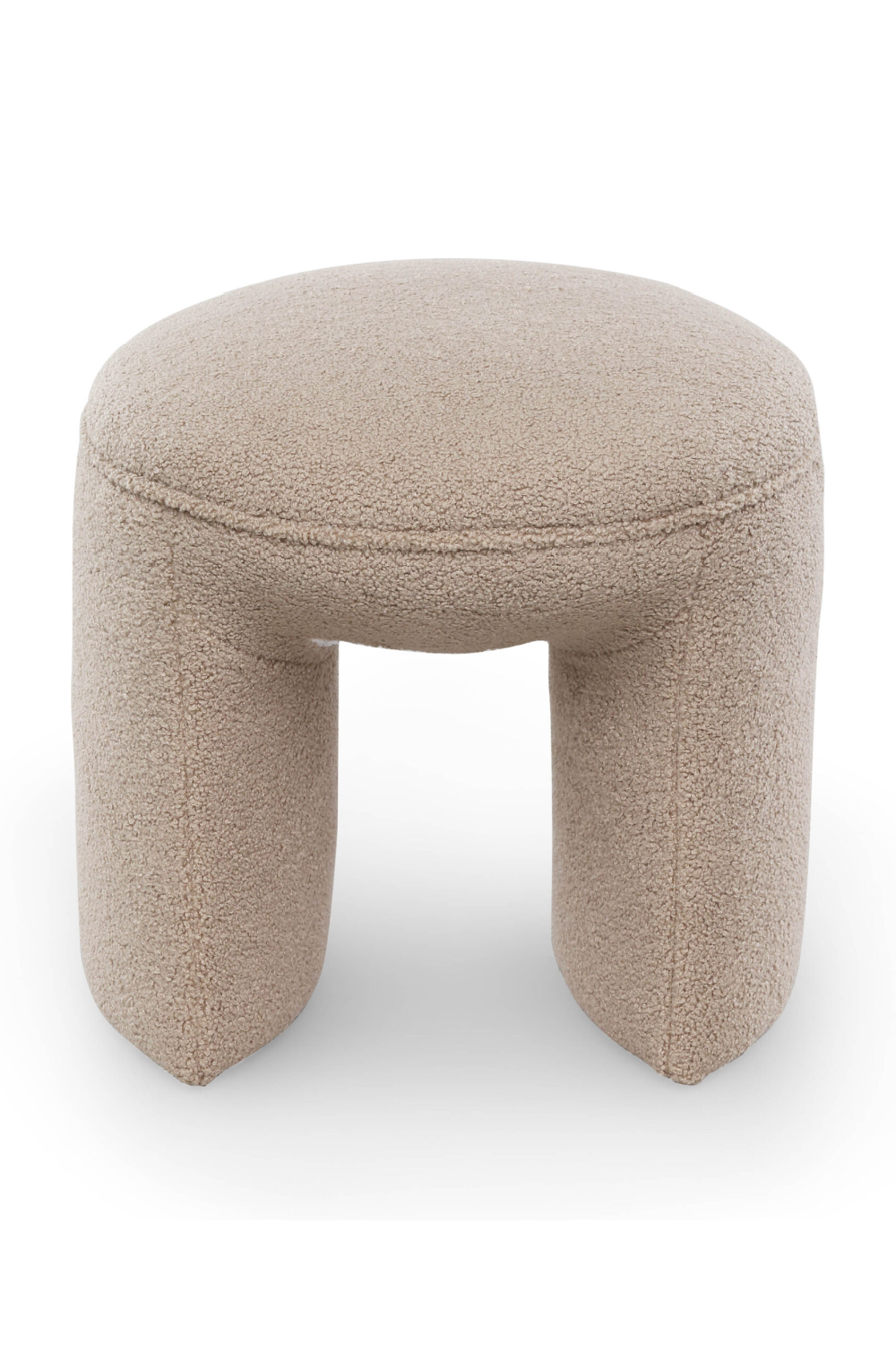 Brown Circular Modern Stool | Liang & Eimil Kramer | OROA.com