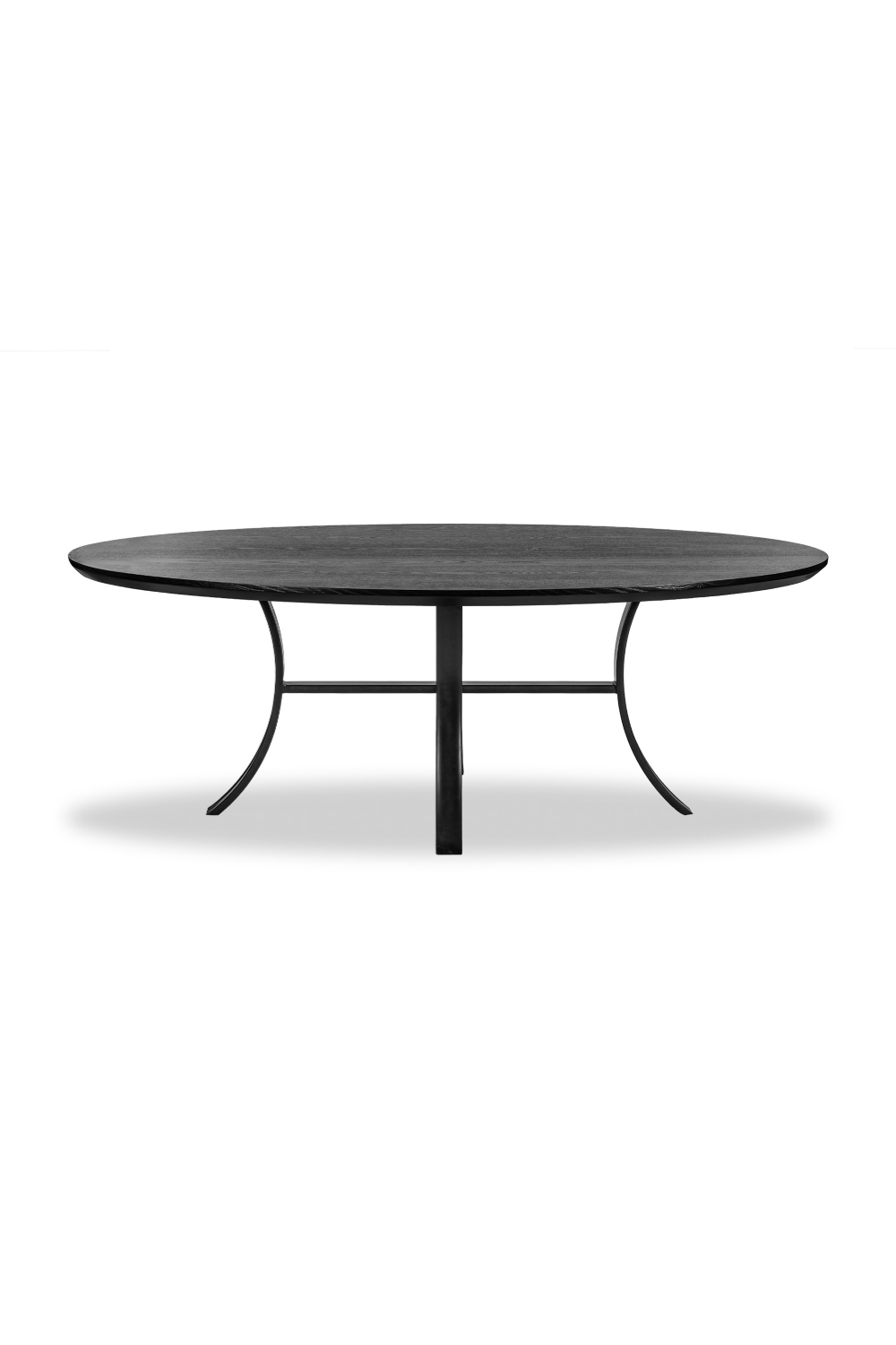 Black Wooden Oval Dining Table | Liang & Eimil Isola | Oroa.com