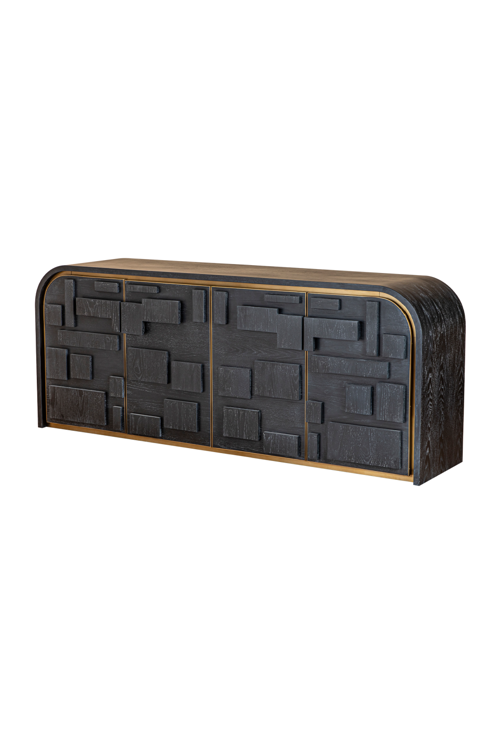 Black Ash Art Deco Sideboard | Liang & Eimil Brutalist | Oroa.com