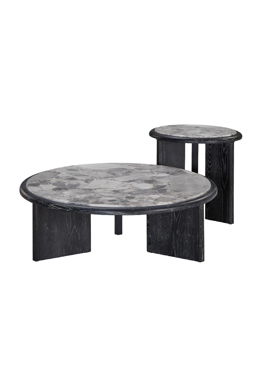 Gray Marble Round Side Table | Liang & Eimil Herman | Oroa.com
