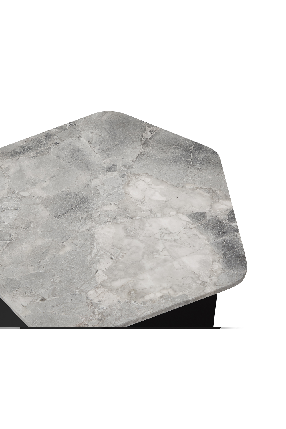 Pentagonal Marble End Table | Liang & Eimil Organic | Oroa.com