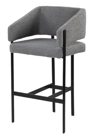 Gray Bouclé Bar Stool | Liang & Eimil Tatler | Oroa.com