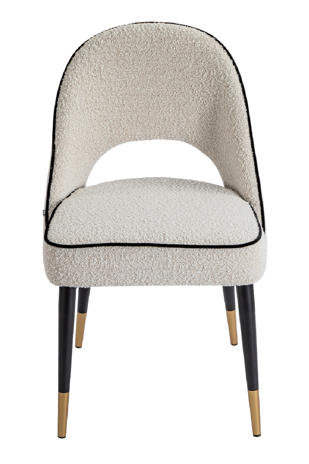 White Bouclé Piped Dining Chairs (2) | Liang & Eimil | Oroa.com