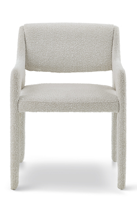 White Bouclé Dining Armchair | Liang & Eimil Godard | Oroa.com