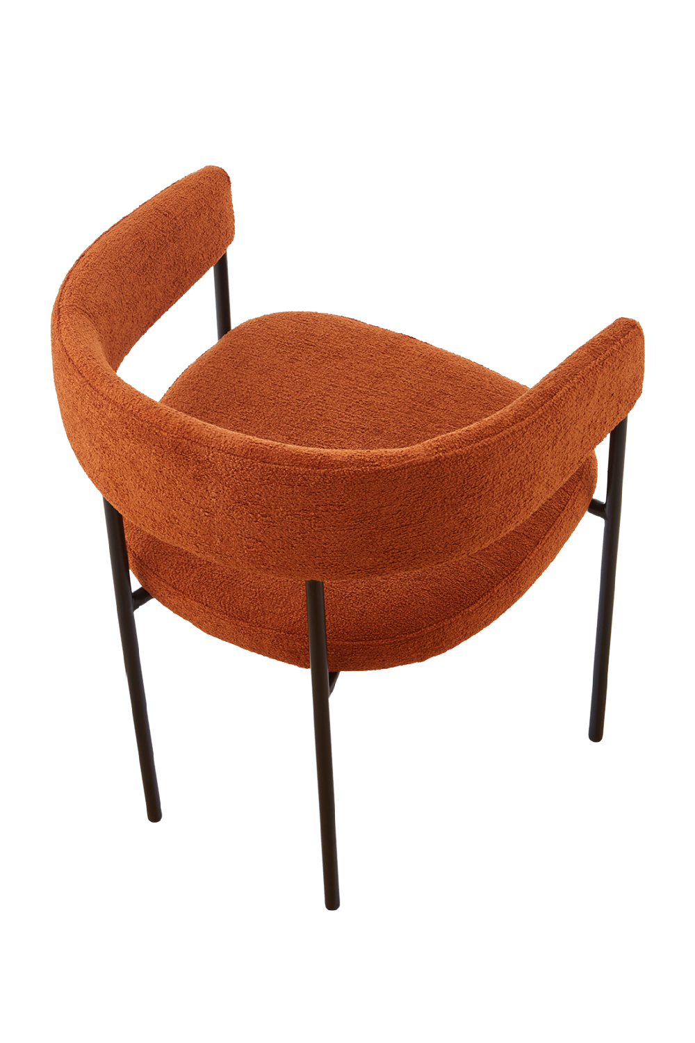 Linen Curved Dining Chair | Liang & Eimil Katania | Oroa.com