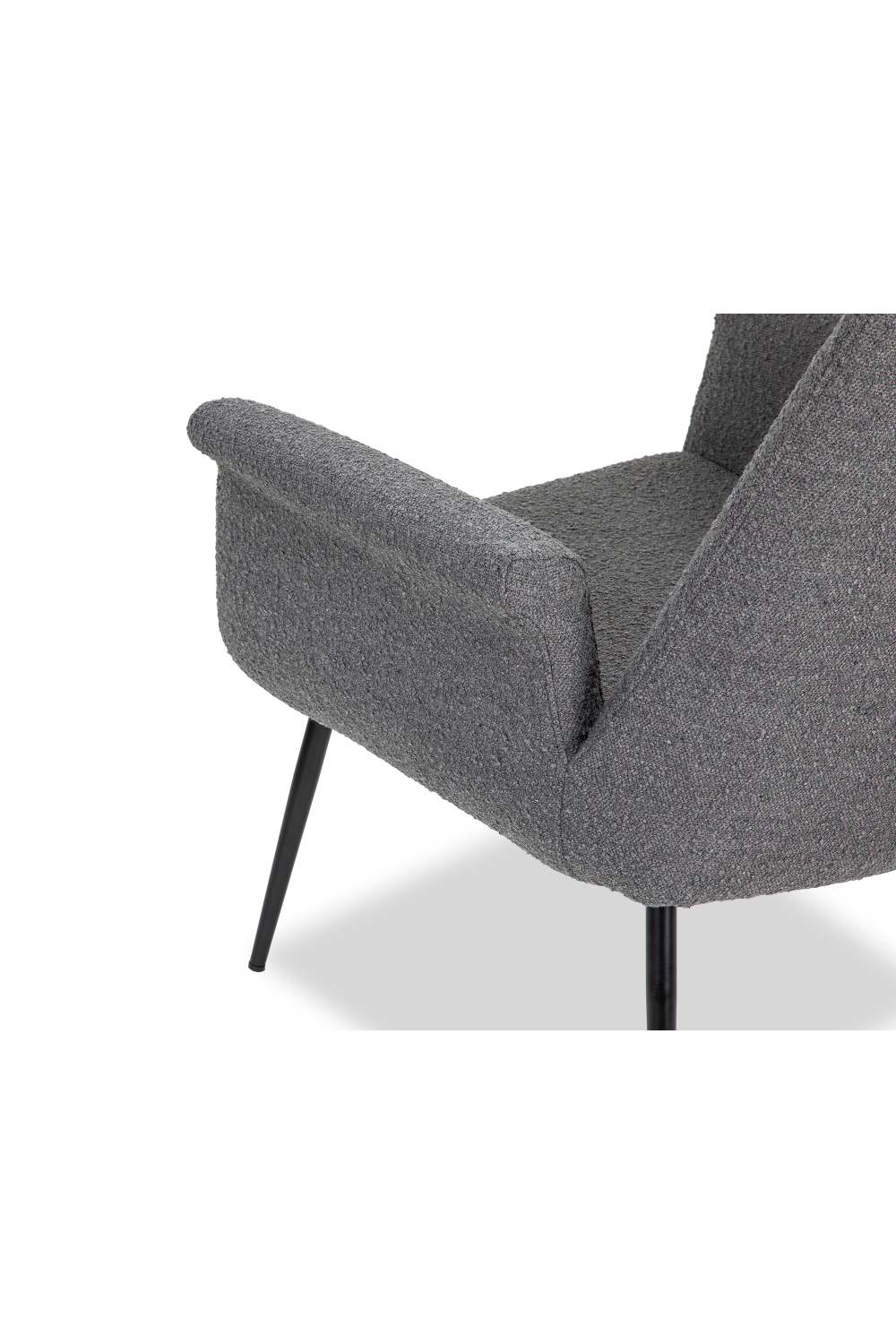 Dark Gray Bouclé Occasional Chair | Liang & Eimil Fiore | OROA.com