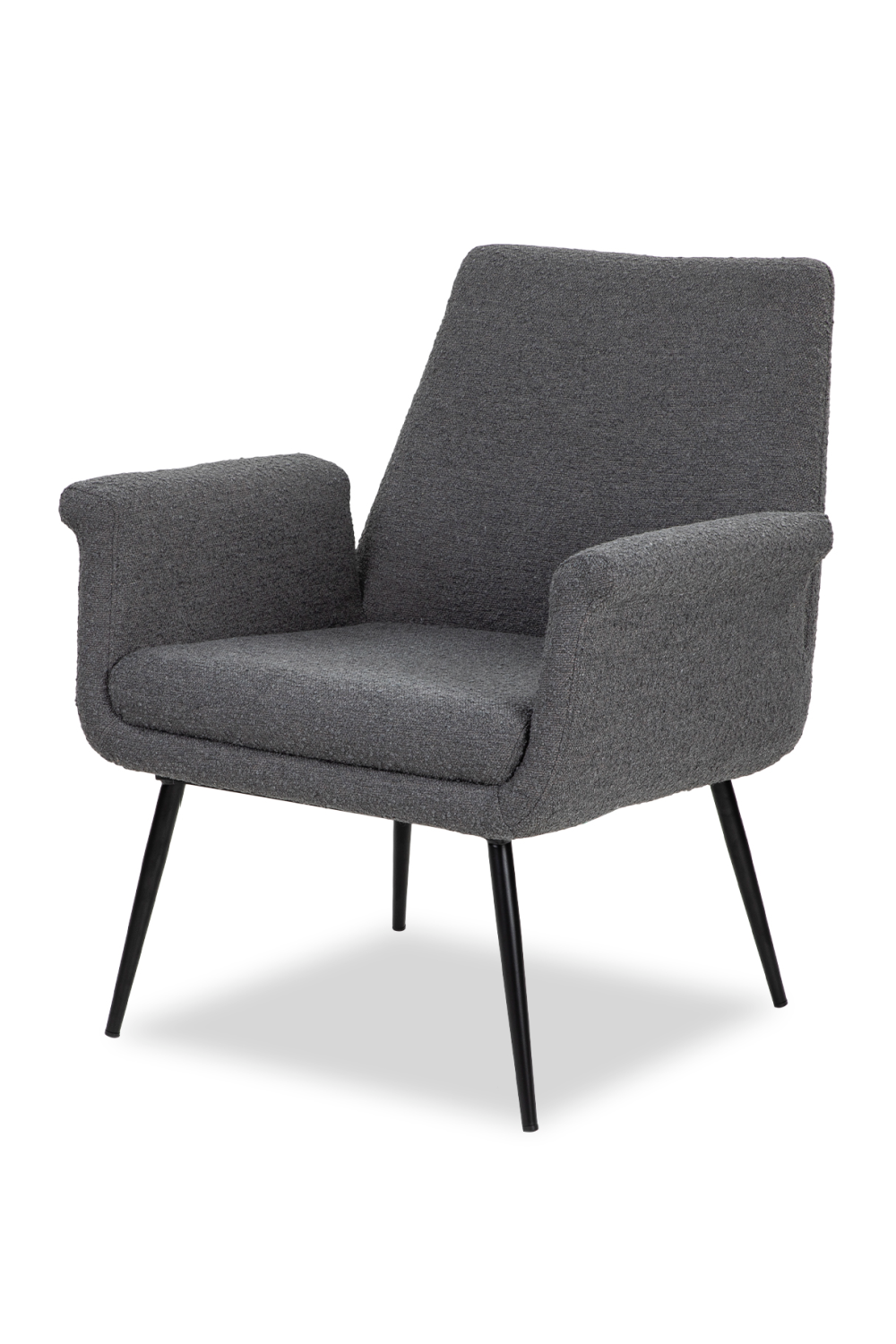 Dark Gray Bouclé Occasional Chair | Liang & Eimil Fiore | OROA.com