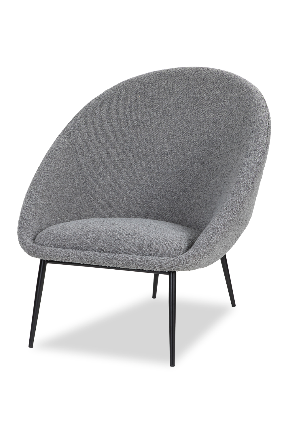 Gray Bouclé Contemporary Occasional Chair | Liang & Eimil Ovalo | OROA.com