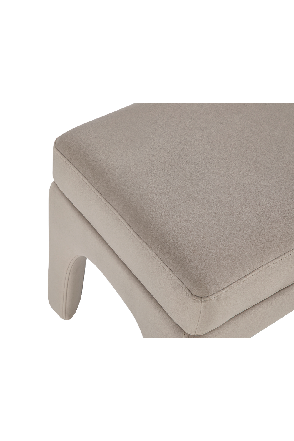 Gray Velvet Modern Stool | Liang & Eimil Malcom | Oroa.com