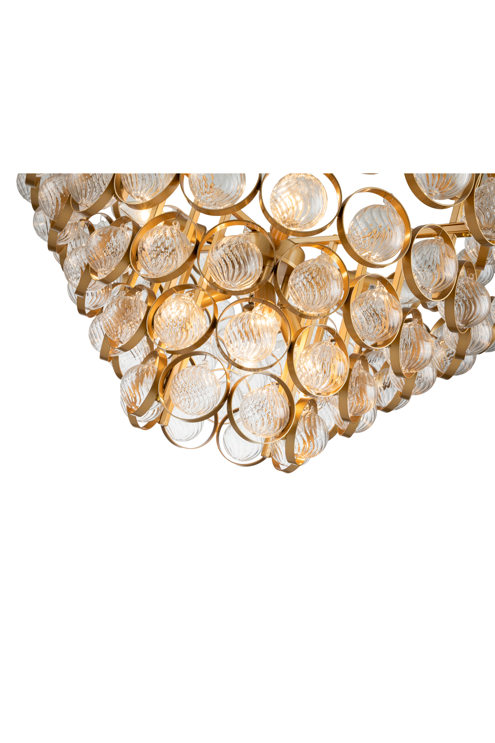 Gold Ringed Crystal Orbs Pendant Lamp | Liang & Eimil Otelo | OROA.com