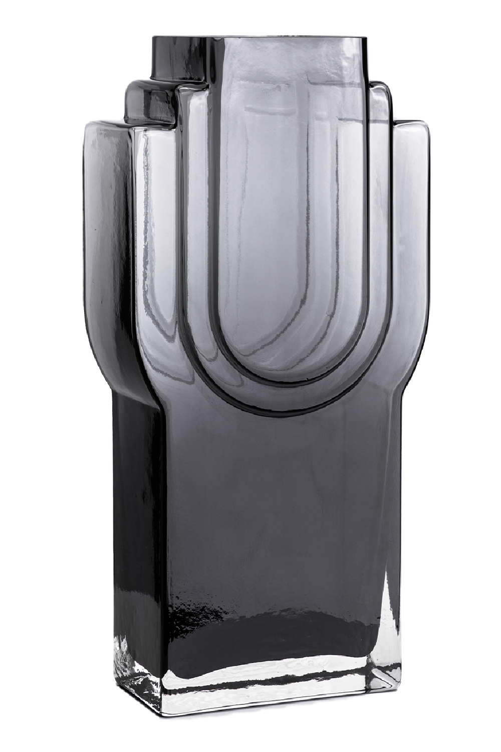 Faceted Gray Glass Vase | Liang & Eimil Deco I | Oroa.com