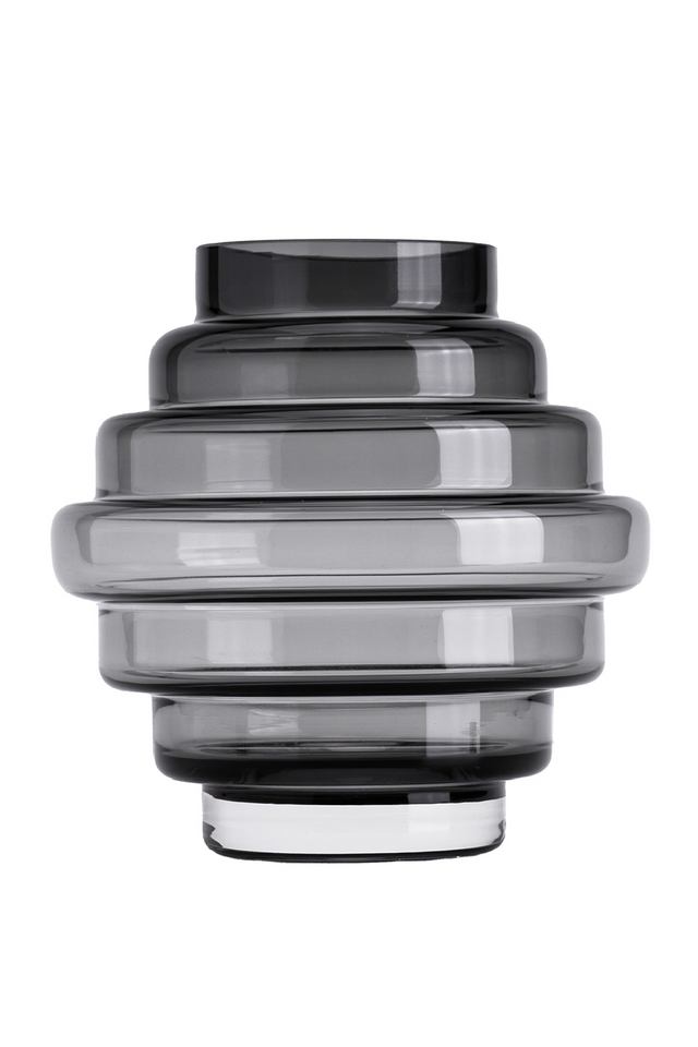 Sculptural Gray Glass Vase | Liang & Eimil Selba | Oroa.com