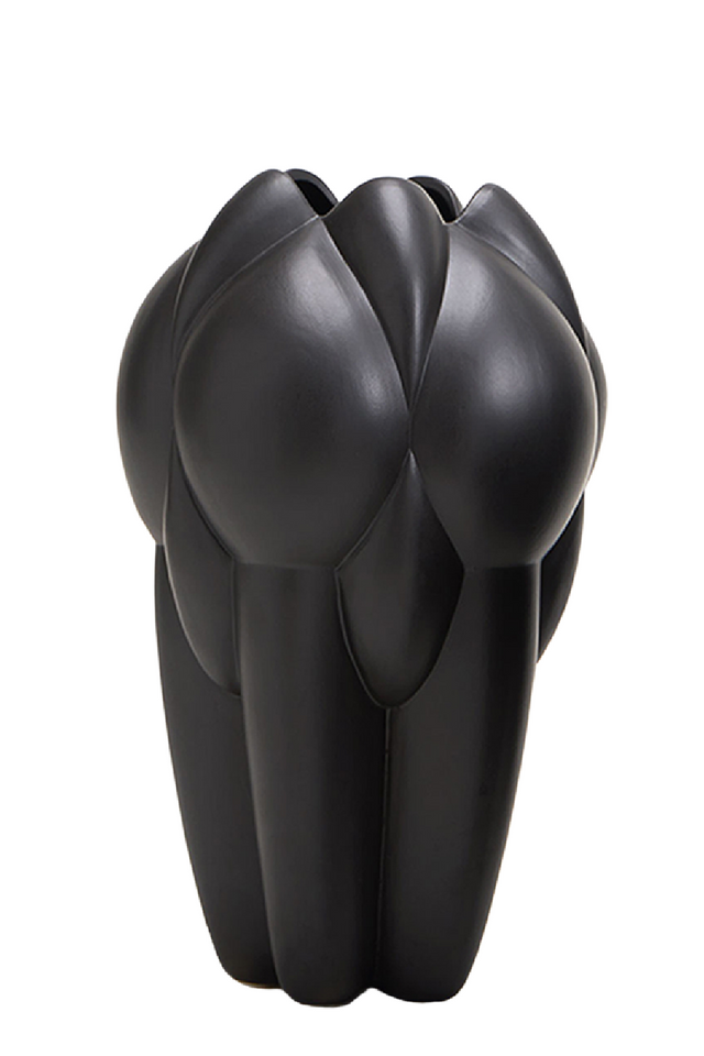 Black Ceramic Modern Vase | Liang & Eimil Lax | Oroa.com