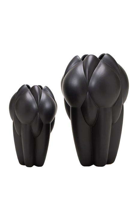 Black Ceramic Modern Vase | Liang & Eimil Lax | Oroa.com