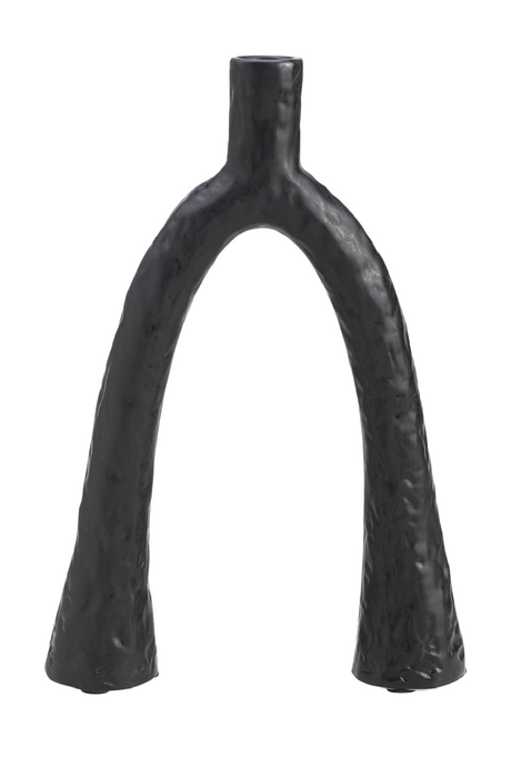 Black Ceramic Candle Holder | Liang & Eimil Zion | Oroa.com