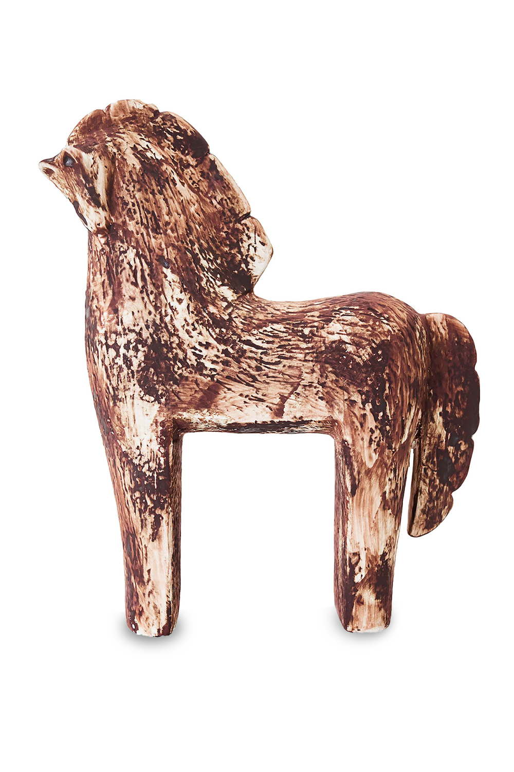 Brown Ceramic Horse Sculpture | Liang & Eimil Shetland | Oroa.com