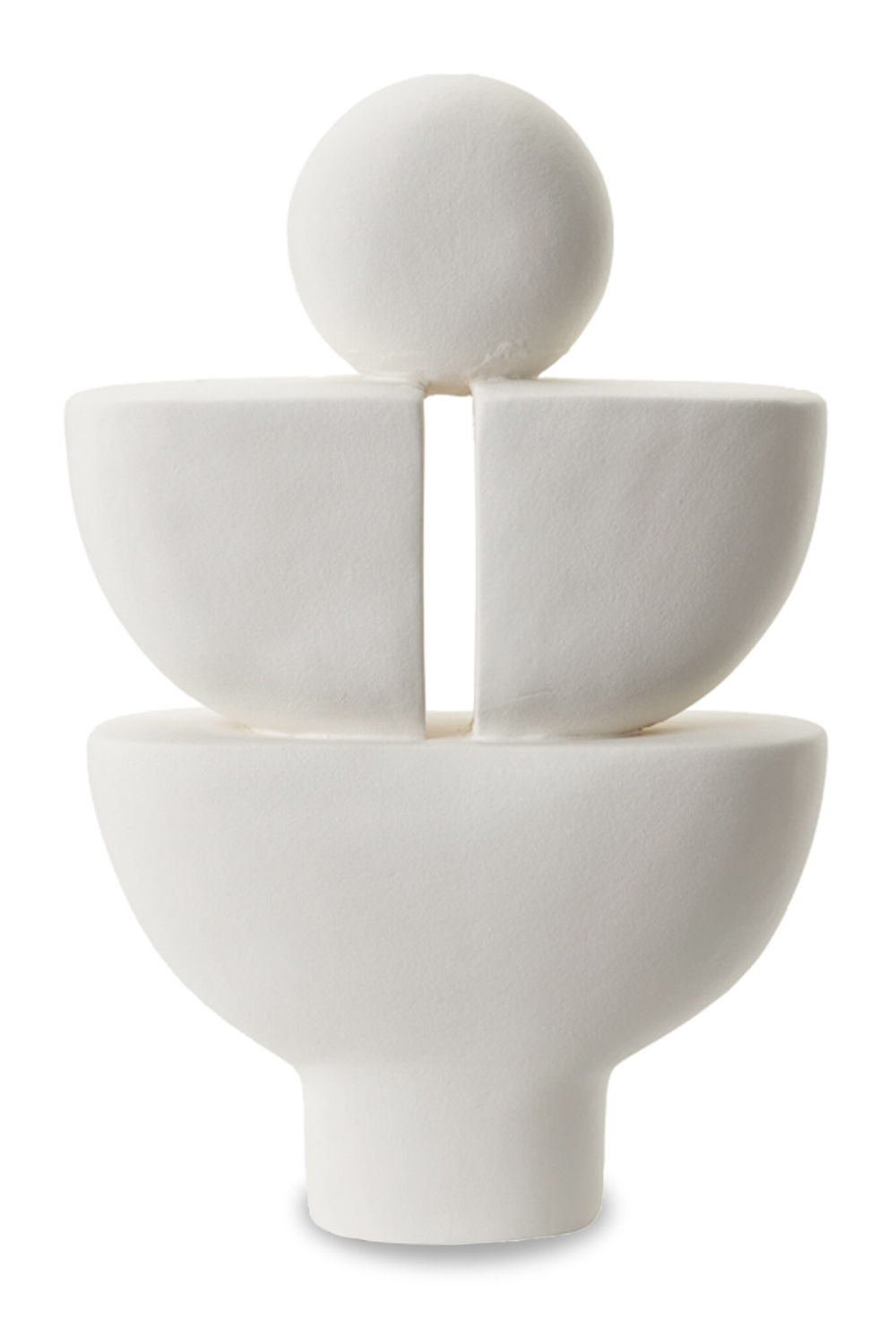 White Handcrafted Ceramic Sculpture | Liang & Eimil Oressi | Oroa.com