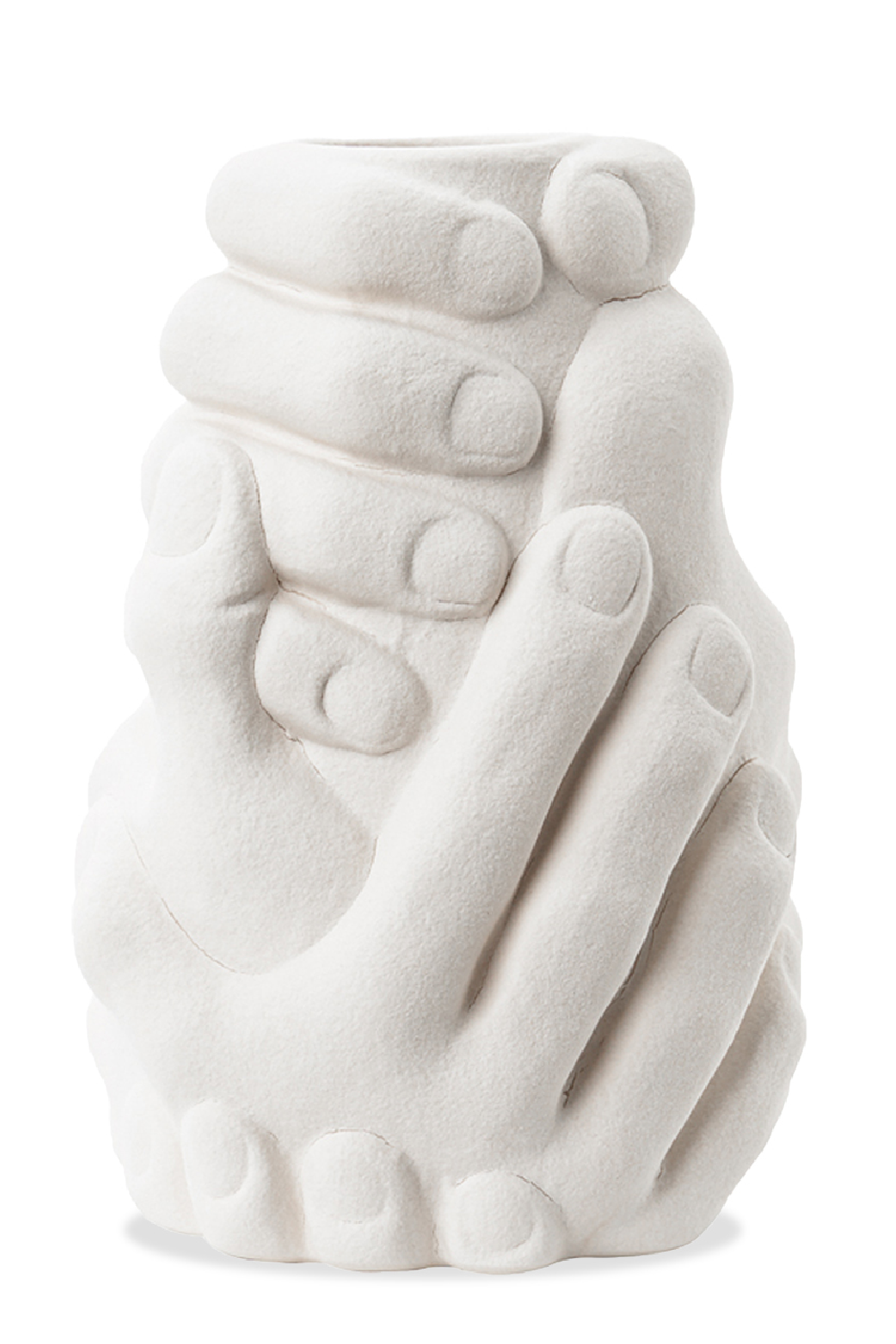 White Holding Hands Vase | Liang & Eimil Juntos | Oroa.com