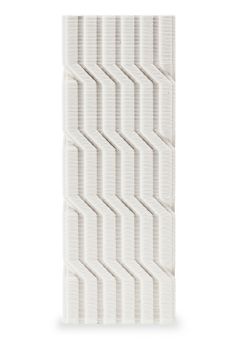 White Ceramic Ridge Vase | Liang & Eimil Lami | Oroa.com