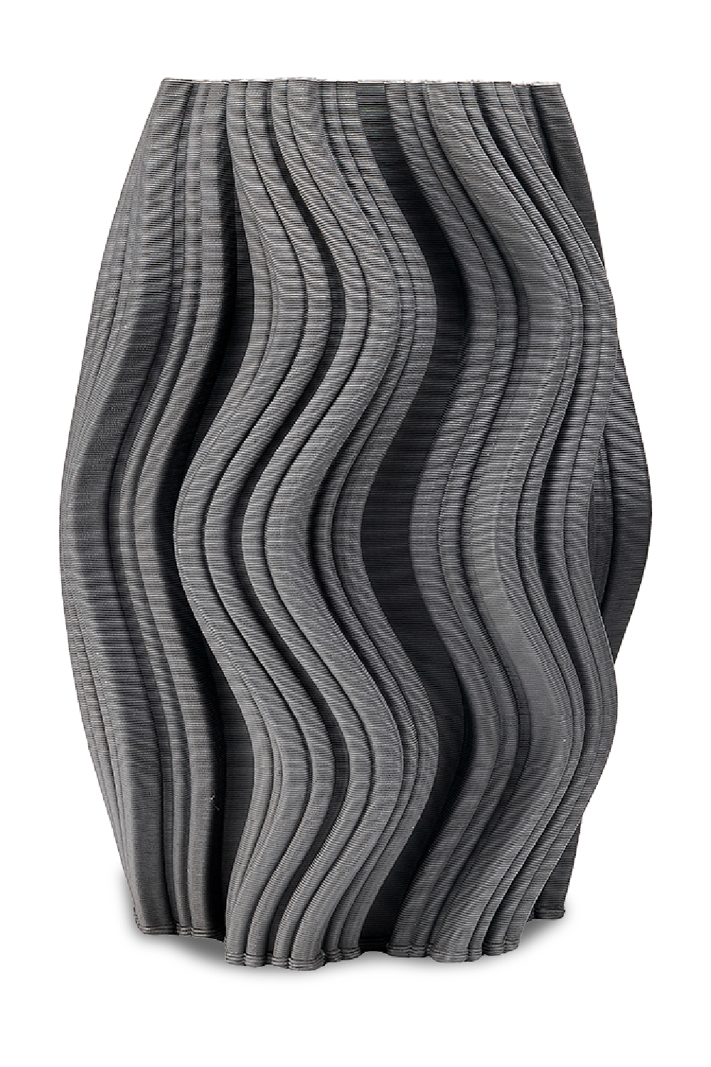 Gray Textural Ceramic Vase | Liang & Eimil Anthra | Oroa.com