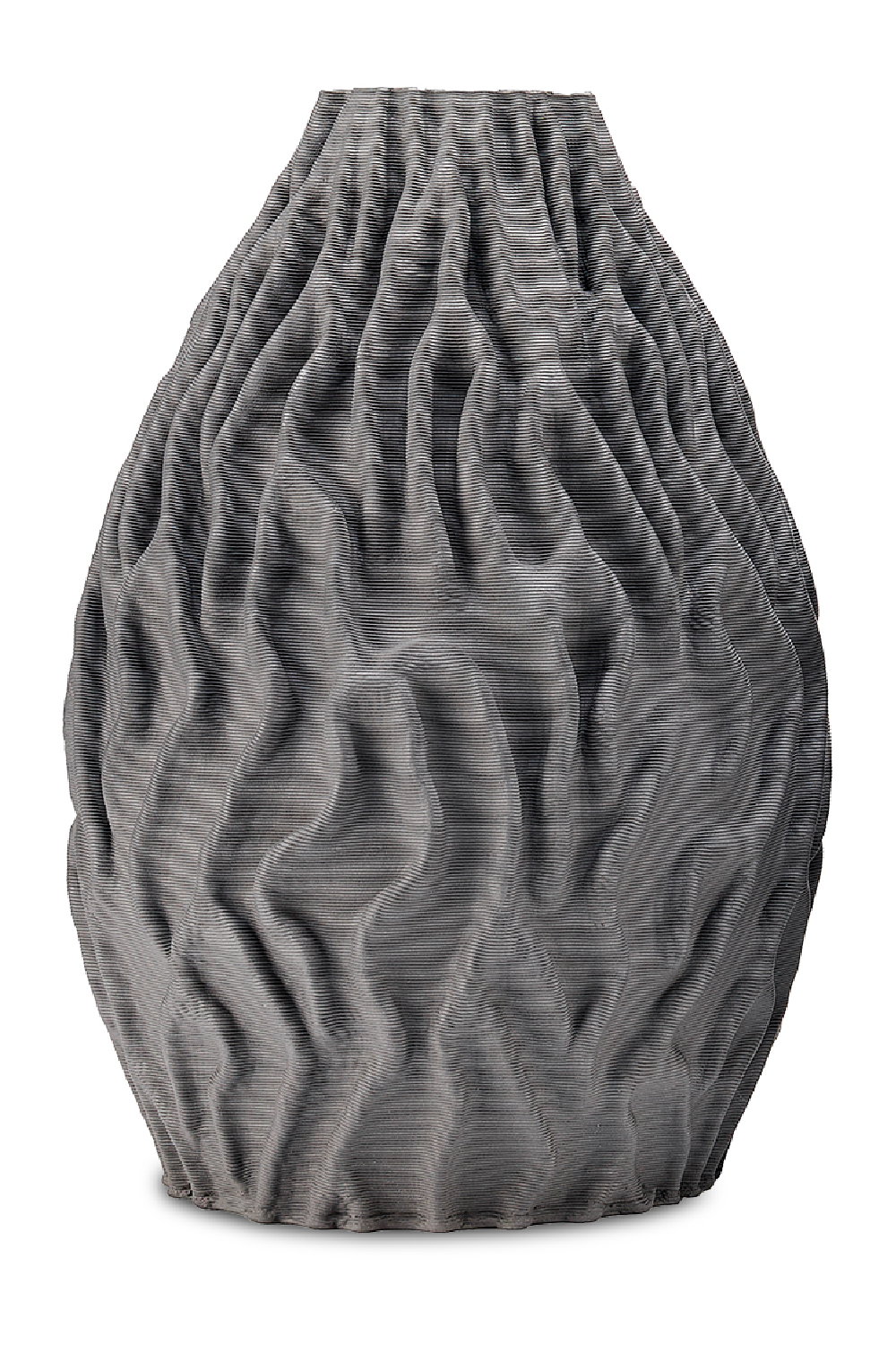 Gray 3D Printed Ceramic Vase | Liang & Eimil Nara | Oroa.com