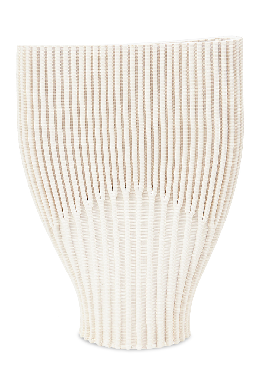 White 3D Printed Ceramic Vase | Liang & Eimil Carreto | Oroa.com