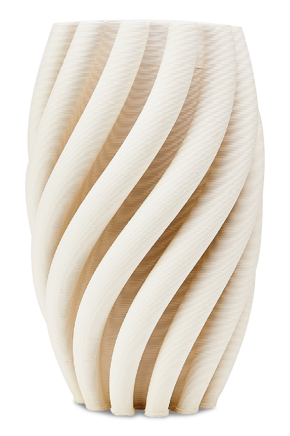 White Ceramic Fluted Vase | Liang & Eimil Macado | Oroa.com