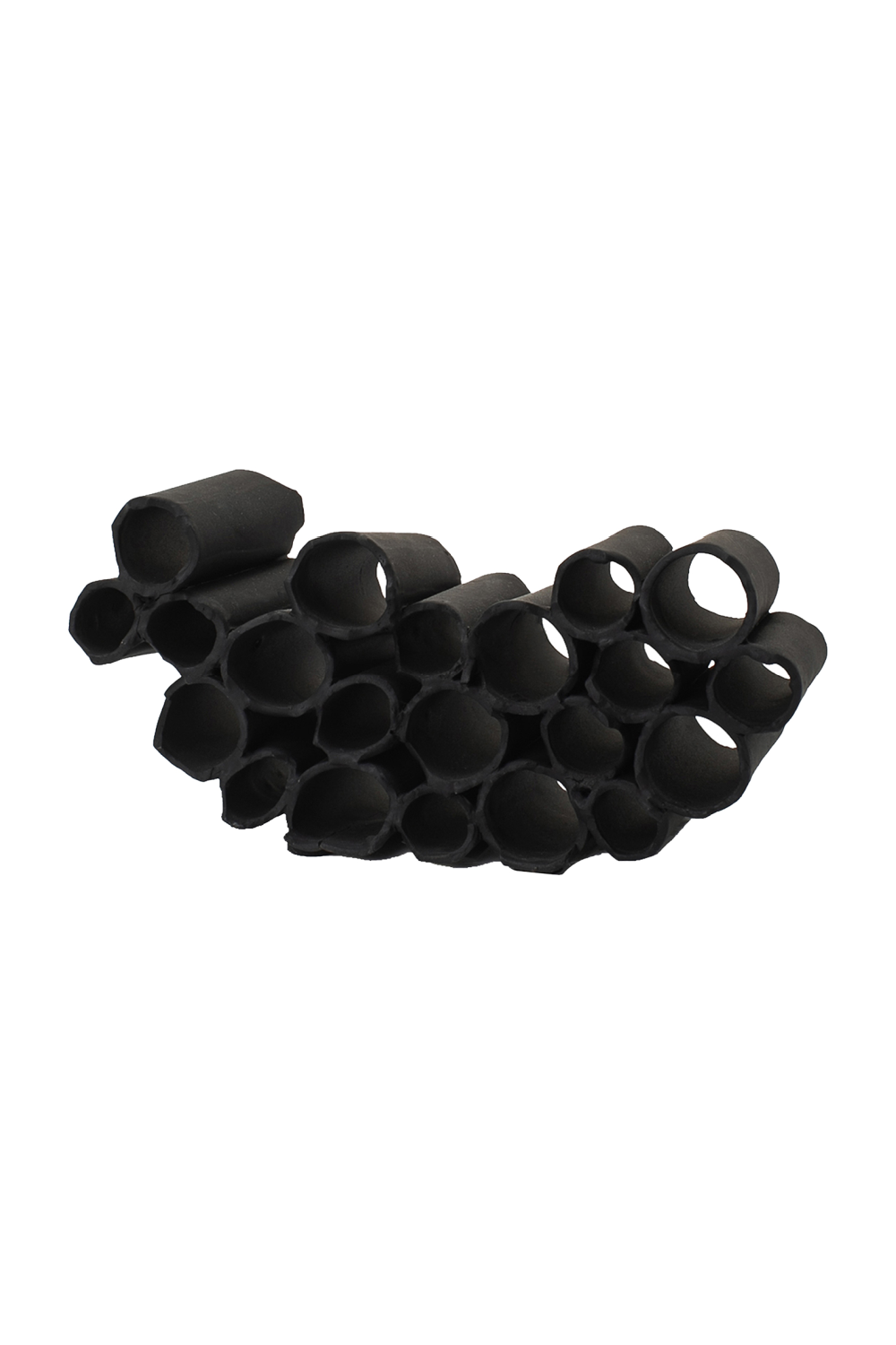 Black Ceramic Tubes Sculpture | Liang & Eimil Posita | Oroa.com