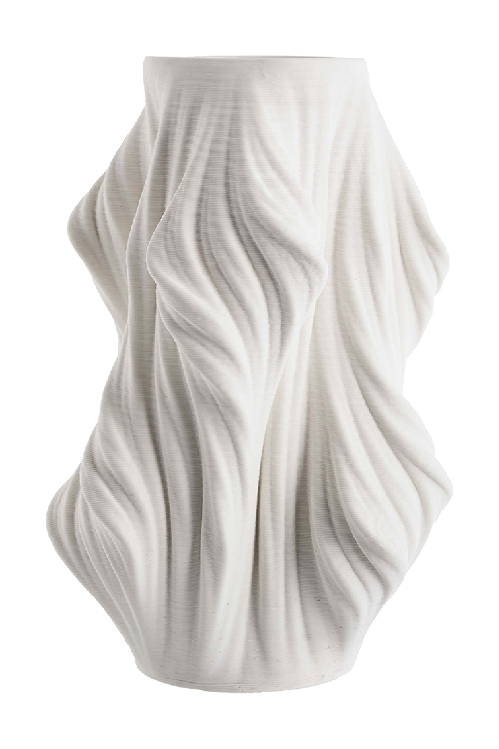 White Ceramic 3D-Painted Vase | Liang & Eimil Waven | Oroa.com