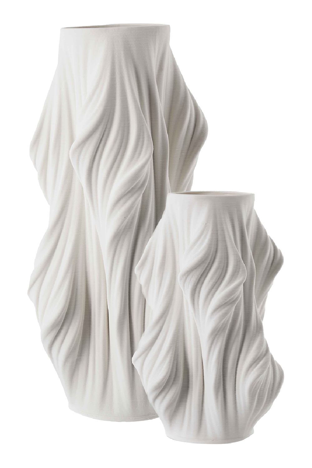 White Ceramic 3D-Painted Vase | Liang & Eimil Waven | Oroa.com