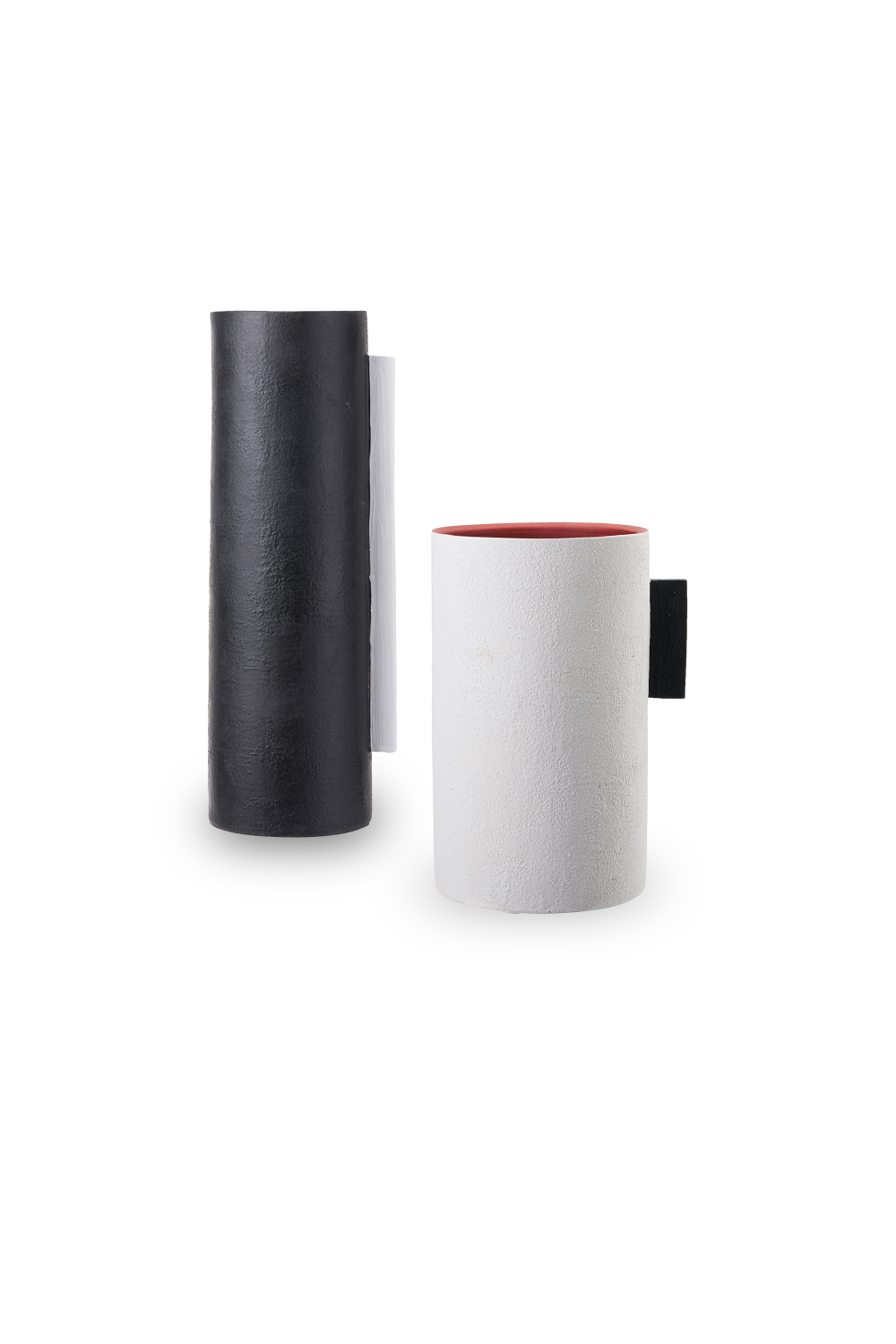 Cylindrical Black Ceramic Vase | Liang & Eimil Santi I | Oroa.com
