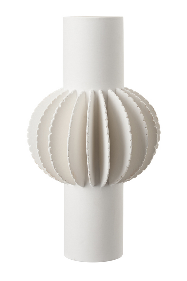 White Ceramic Petal Vase | Liang & Eimil Lara | Oroa.com