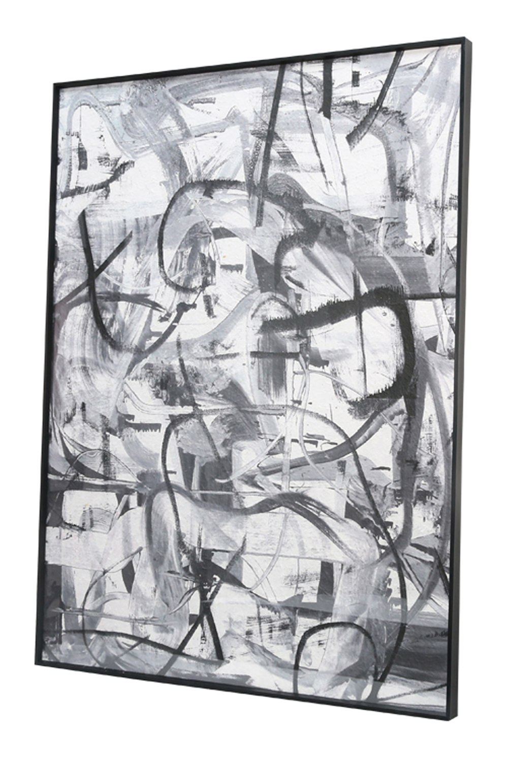 Grayscale Abstract Art Print | Liang & Eimil Graphite | Oroa.com