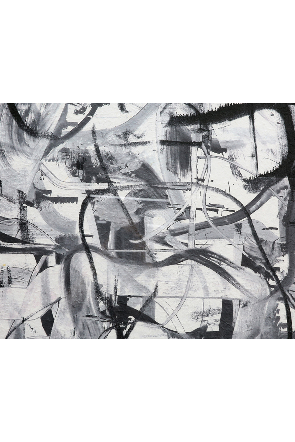 Grayscale Abstract Art Print | Liang & Eimil Graphite | Oroa.com