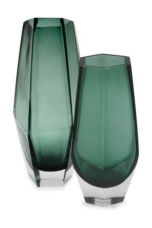 Green Glass Modern Vase | Liang & Eimil Wiley | Oroa.com