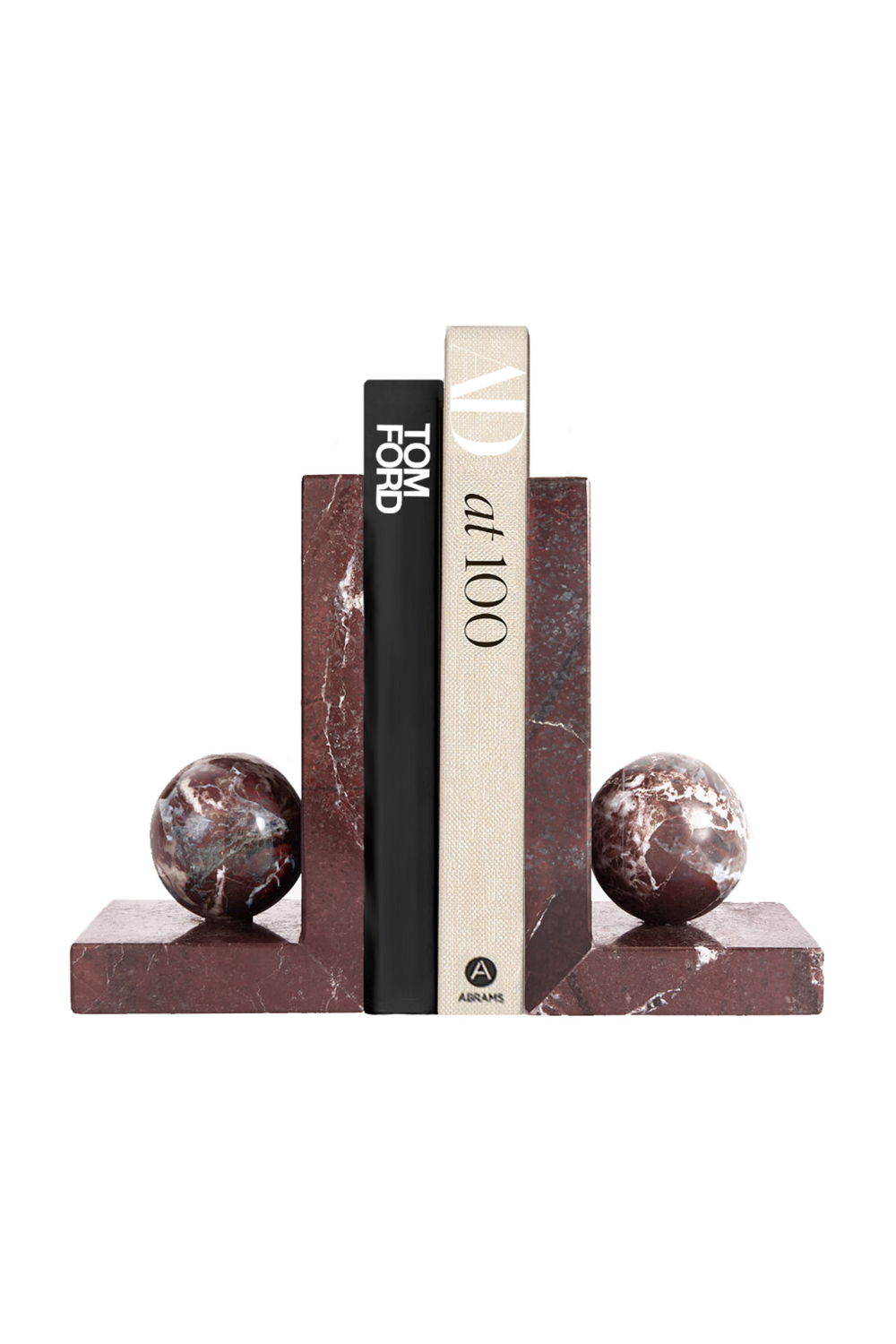 Plum Marble Book Ends | Liang & Eimil Ebury | Oroa.com