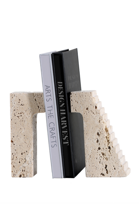 Cream Marble Book Ends | Liang & Eimil Minack | Oroa.com