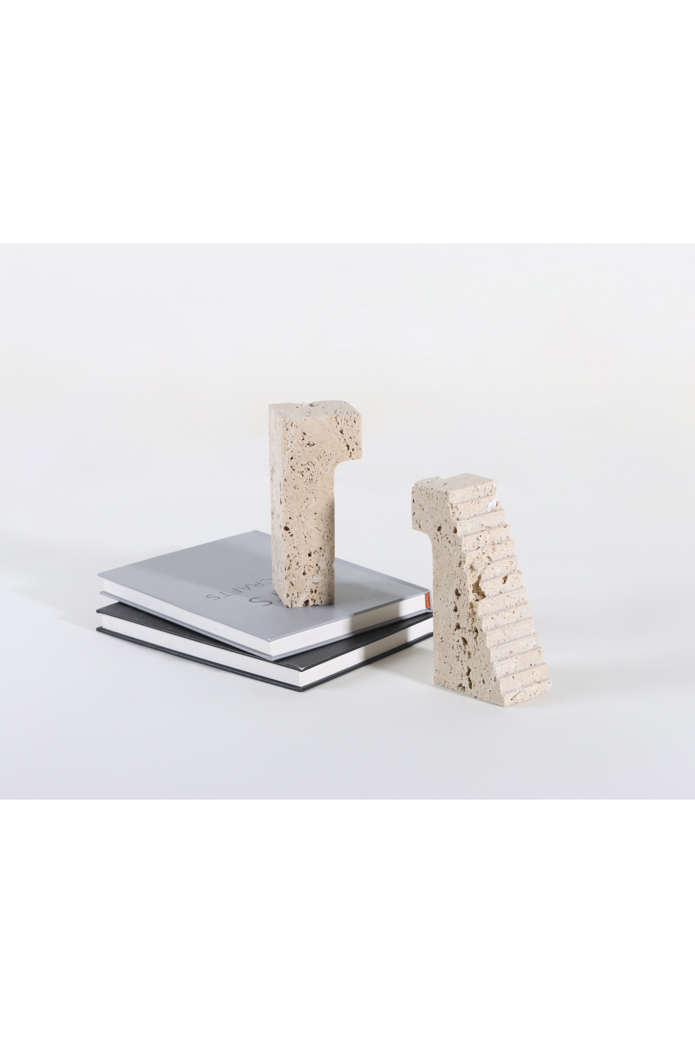 Cream Marble Book Ends | Liang & Eimil Minack | Oroa.com