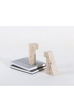 Cream Marble Book Ends | Liang & Eimil Minack | Oroa.com